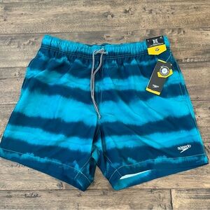NWT Speedo Echo 4-Way Comfort Stretch Swim Shorts